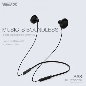 WEX - S33 Bluetooth sluchátka